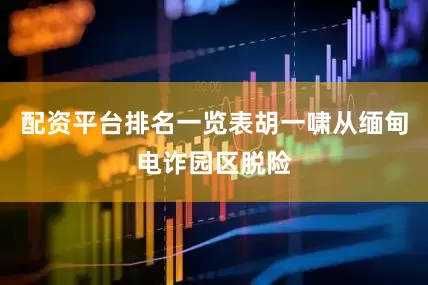 配资平台排名一览表胡一啸从缅甸电诈园区脱险