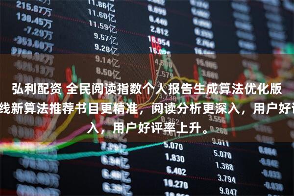 弘利配资 全民阅读指数个人报告生成算法优化版本正式上线新算法推荐书目更精准，阅读分析更深入，用户好评率上升。